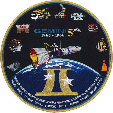 Gemini Commemorative Back Patch Project Gemini Nasa Patch Space Patch