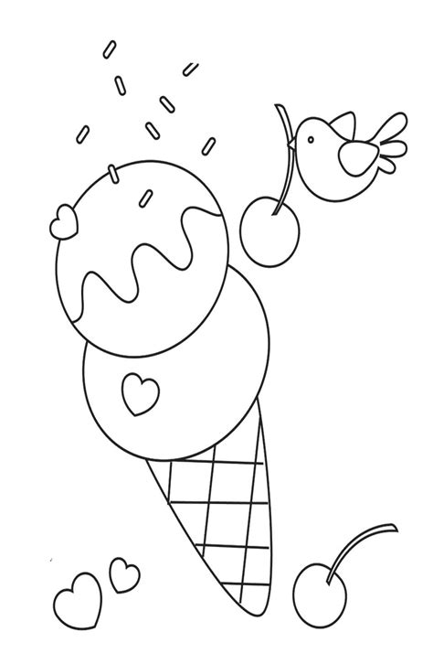 Seemly only some people dislike eating ice cream. Free Printable Ice Cream Coloring Pages For Kids