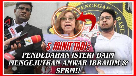 5 Minit Tadi Pendedahan Isteri Daim Zainuddin Mengejutkan Anwar