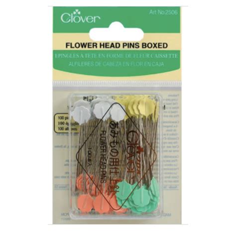 Flat Flower Head Pins 100 Count By Clover Etsy