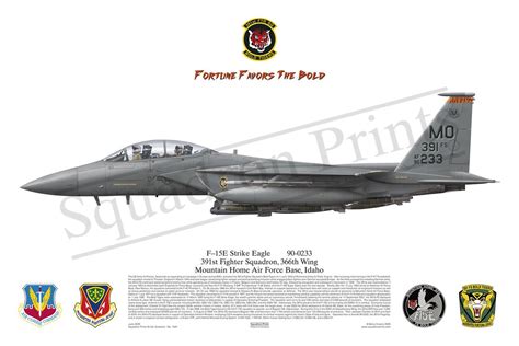 F 15e Strike Eagle 90 0233 Print Squadron Prints