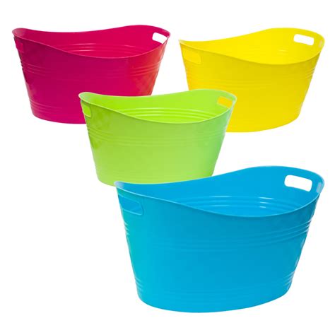 Wholesale Plastic Oval Tubs In Assorted Colors Dollardays