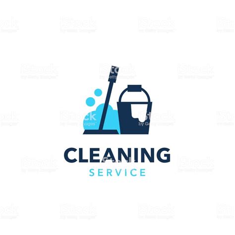 Professional Cleaning Company Logo Design Royalty Free Abstract Stock