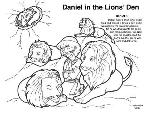 Free Printable Daniel And The Lions Den Printable Craft