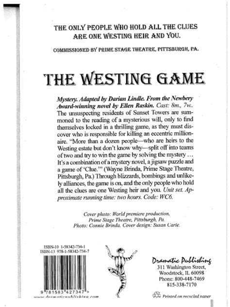 The Westing Game Character Description Pdf