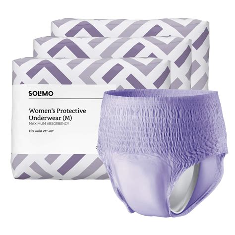 buy amazon brand solimo incontinence and postpartum underwear for women maximum absorbency