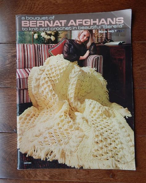 Vintage Bernat Afghans To Knit And Crochet Pattern Book 160