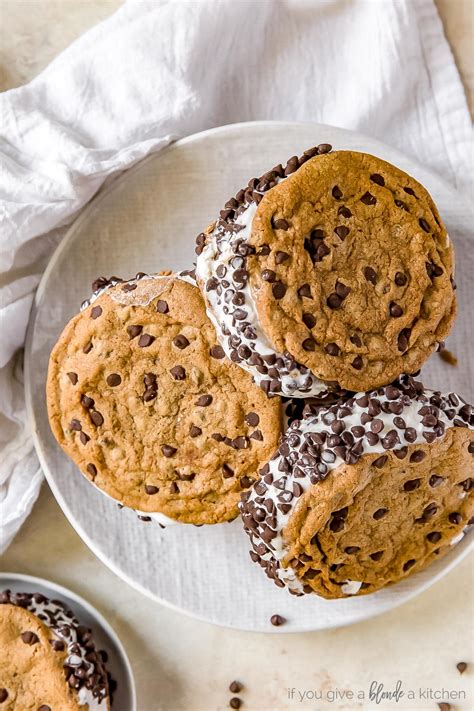 The Homemade Chipwich Chocolate Chip Cookie Ice Cream Sandwich