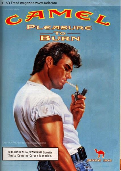 Original, vintage camel cigarettes ad, featuring a photo of a man smoking in a boat. Konted's Make My Day 2: Of Old Chevy Pickups, Camel ...