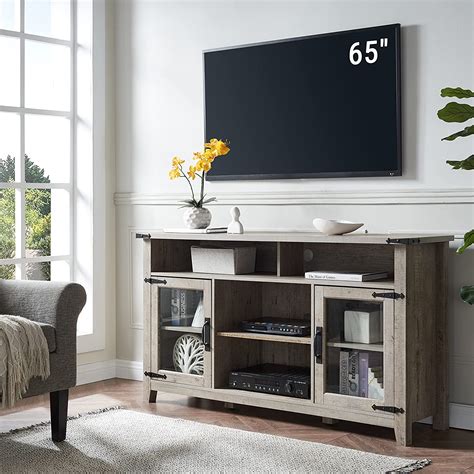 Okd Farmhouse Tv Stand For 65 Inch Tv Wood Rustic