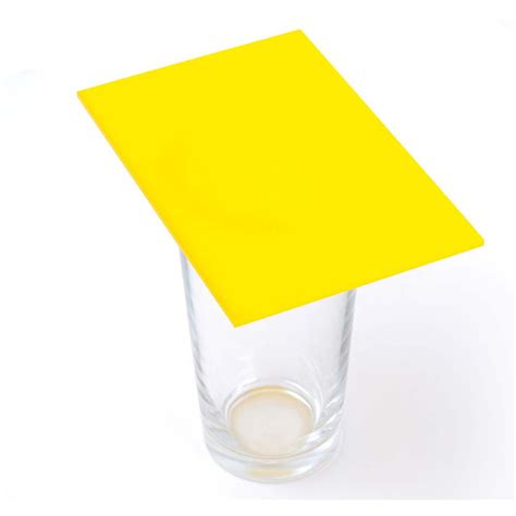 Premium Cast Acrylic 3mm Sheet Solid Yellow 1000 X 500mm Yellow