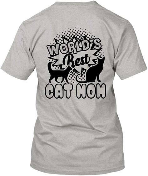 Worlds Best Cat Mom T Shirts Adult Short Sleeve Shirts Clothing