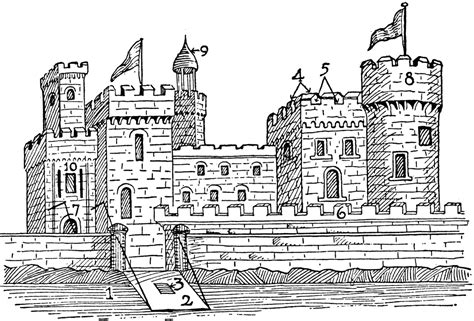 Medieval Castle Clipart Etc Castle Illustration Medieval Drawings