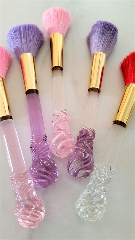 custom blown glass makeup brushes by susan ziegler designs makeup accessories makeup brush