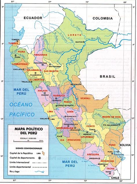 Mapa Politico De Peru Imagui