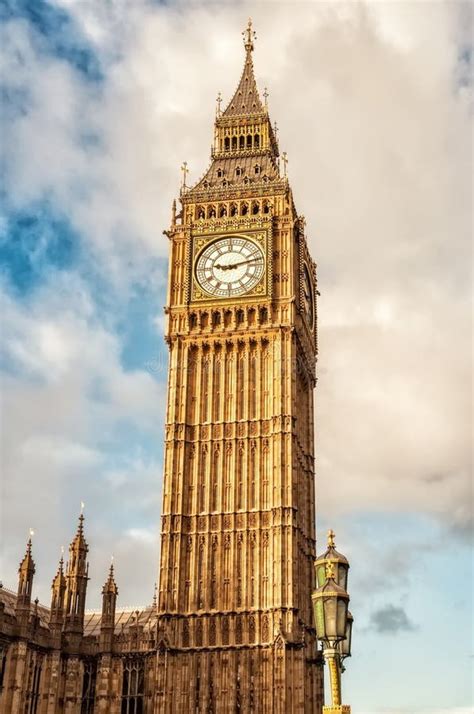 Big Ben The Elizabeth Tower London United Kingdom Stock Image