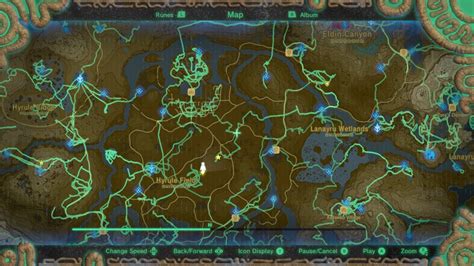 10 Awesome Printable Zelda Map Breath Of The Wild Printable Map