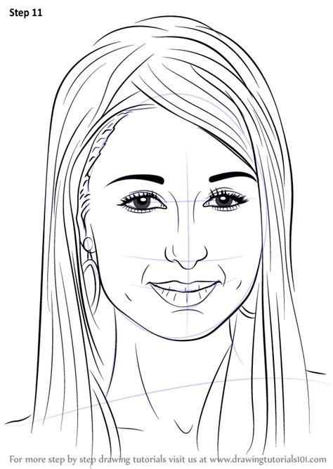 How To Draw Paris Hilton Famous People Step By Step