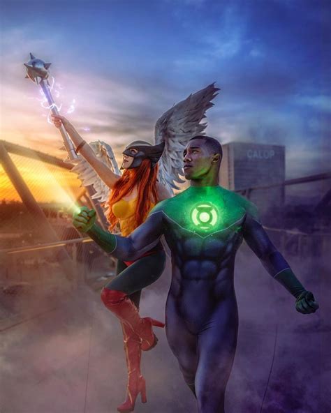 Cosplay Green Lantern And Hawkgirl By Matt Hackett