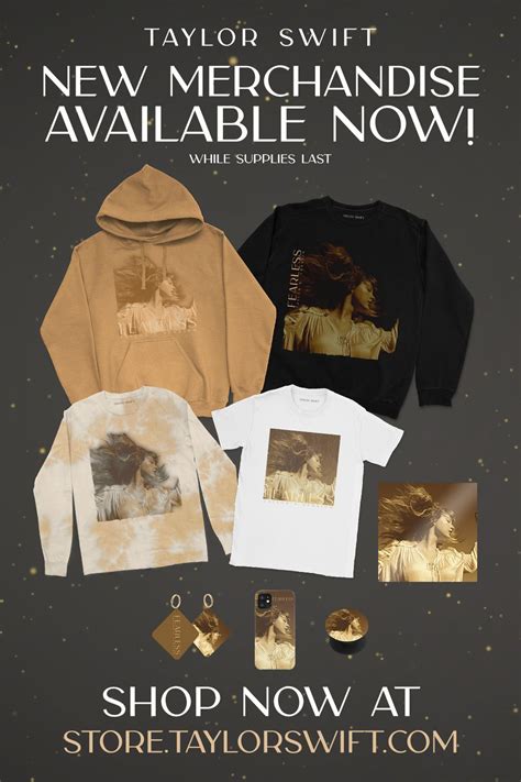 Taylor Swift New Merchandise Available Now Taylor Swift Merchandise