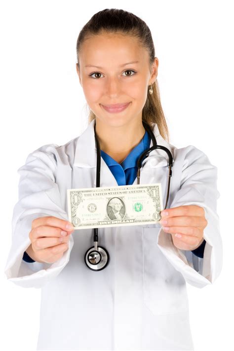 Doctor Holding Money Free Stock Photo - Public Domain Pictures
