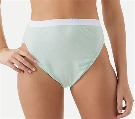 breezies set of 6 100 cotton high cut brief panties w ultimair size 5 basic ebay