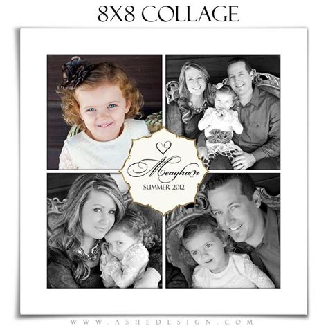 Collage Design (8x8) - Simply White | Collage design, Image collage, Collage template