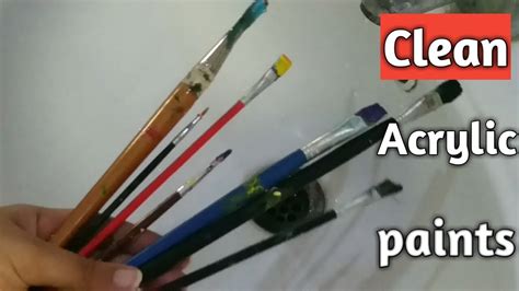 Cleaning Acrylic House Paint Off Brushes - Remove Dried Acrylic Paint From Brushes