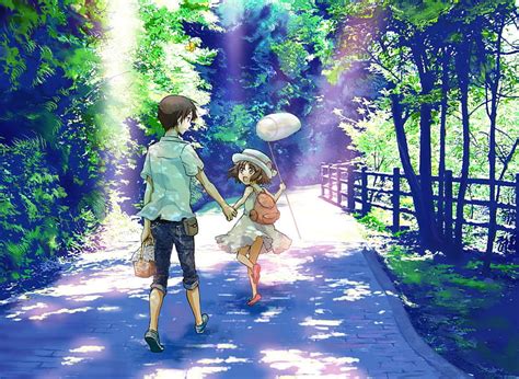 1920x1080px 1080p Free Download Walking Fence Boy Girl Anime