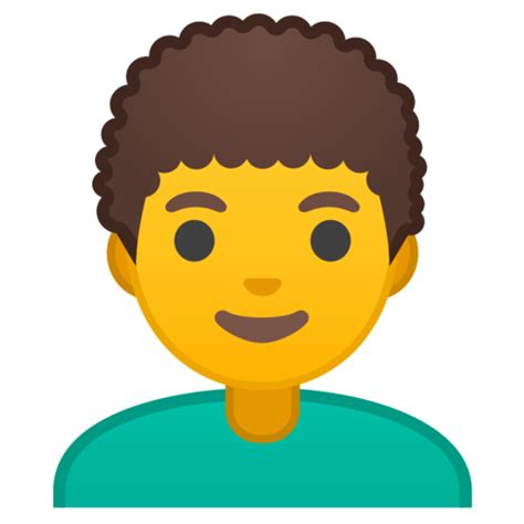 👨‍🦱 Man Curly Hair Emoji 1 Click Copy Paste