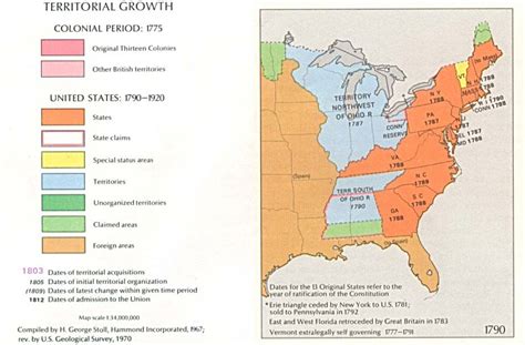 United States Map 1700