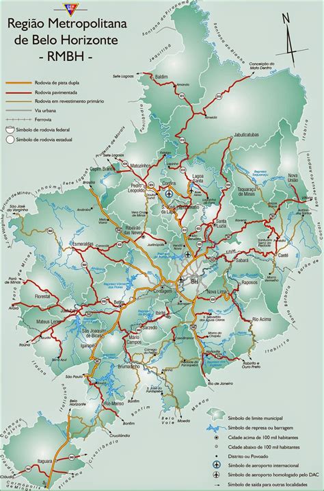 Belo Horizonte Bairros Mapa