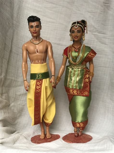 Indian Barbie Couple Dolls Couples Doll Indian Dolls Dolls Handmade