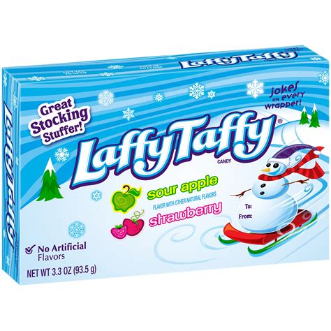 Taffy can refer to any of the following: Laffy Taffy Holiday Sour Apple and Strawberry Theater ...