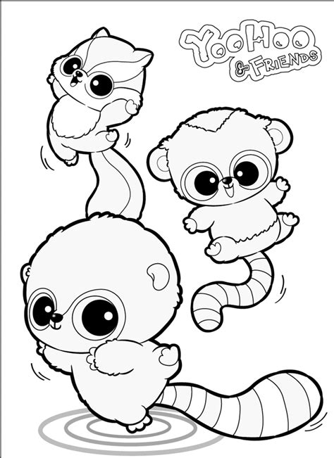 Check out didi & friend's pinterest for more inspiration for your children's birthdays and more! YooHoo & Friends coloring pages to download and print for free