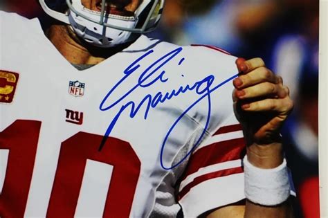 Lot Detail Eli Manning Signed 16 X 20 Photo Psadna And Steiner