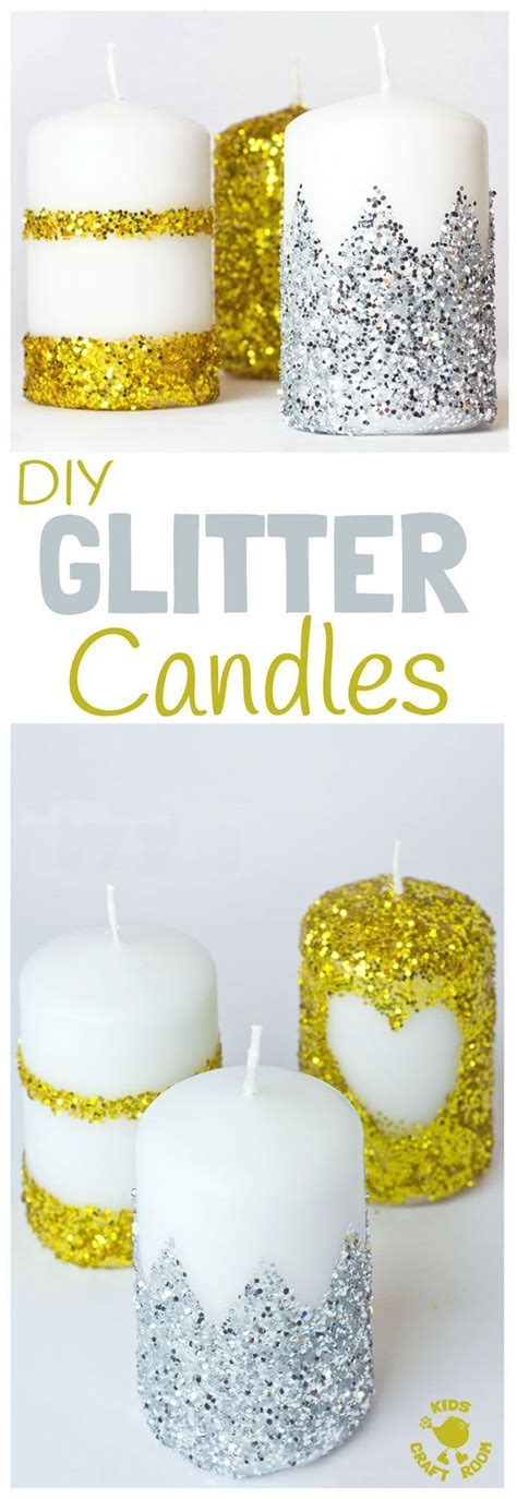 Diy Candles Ideas Gorgeous Diy Glitter Candles Have You Wondered How