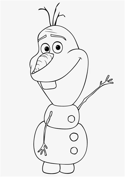 Trends For > Frozen Coloring Pages Olaf In Summer | Snowman coloring