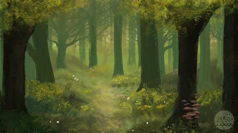 Artstation Woods Animation Background 3