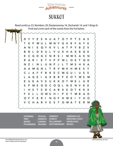 Feast Of Tabernacles Sukkot Activity Book Teaching Resources