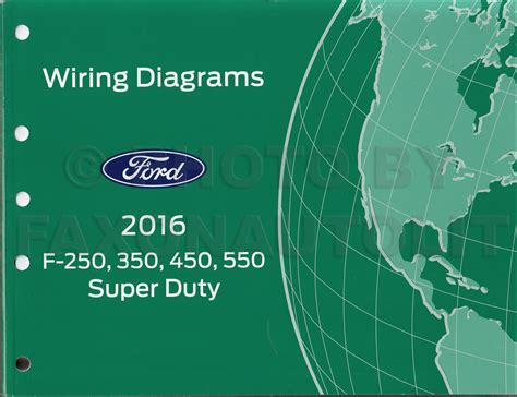 2016 Ford F250 F550 Super Dutytruck Wiring Diagram Manual Original