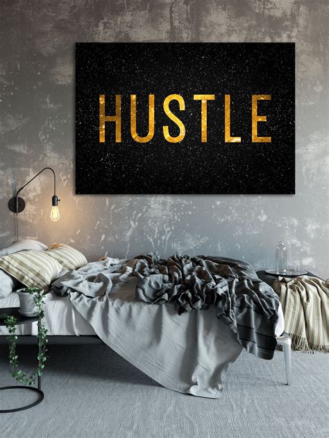 Hustle Hustle Art Print Dorm Decor Home Decor Wall Etsy