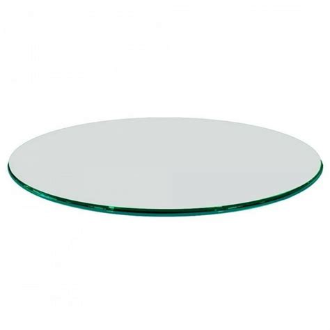 54 Inch Round Glass Table Top 1 2 Inch Thick Clear Tempered Glass With Ogee Edge Polished