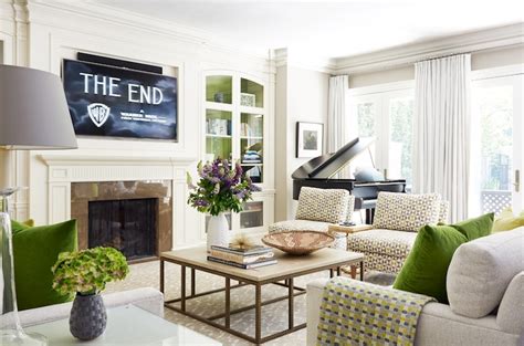 This content is imported from twitter. TV over Fireplace - Transitional - living room - Anne ...