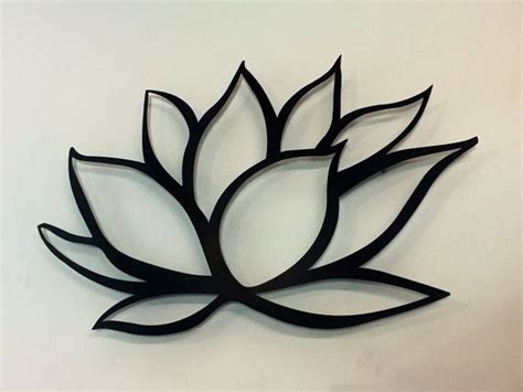 Black Lotus Flower Metal Wall Art Lotus Metal By Inspiremetals Metal
