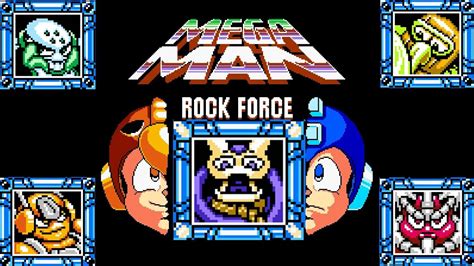 Mega Man Rock Force Hard Mode Bosses The 5 Fusion Bosses Youtube