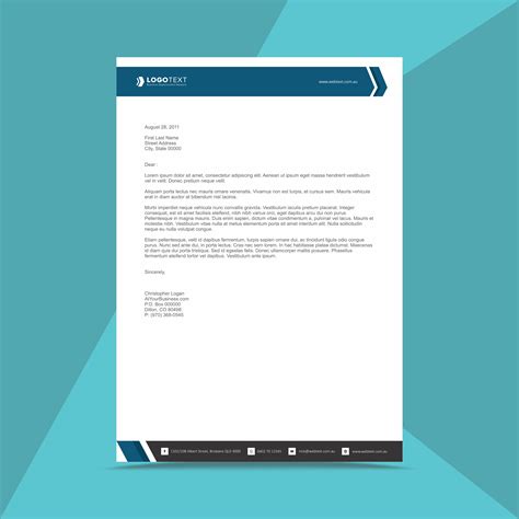 Business letter uses formal language and a specific format. Professional Business Letterhead Design Template - Download Free Vectors, Clipart Graphics ...