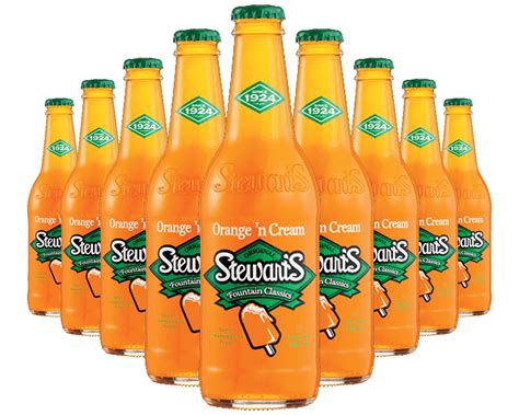 Stewarts Orange And Cream Soda 12 Fl Oz 24 Glass Bottles Buy Online