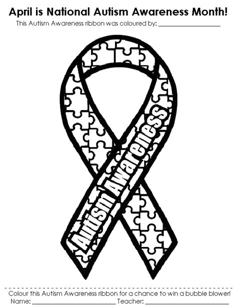 Free Printable Autism Awareness Coloring Pages Printable Word Searches