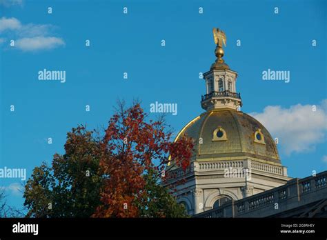 State House Capitol Dome Concord New Hampshire Usa Stock Photo Alamy